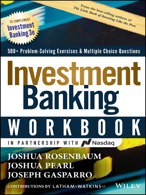 Cover image for Investment Banking Workbook